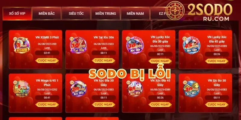 NGUYÊN NHÂN SODO BỊ LỖI? CÁCH KHẮC PHỤC SỰ CỐ ĐƠN GIẢN 1 NGUYÊN NHÂN SODO BỊ LỖI? CÁCH KHẮC PHỤC SỰ CỐ ĐƠN GIẢN